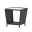 Table d'appoint avec plateau en verre