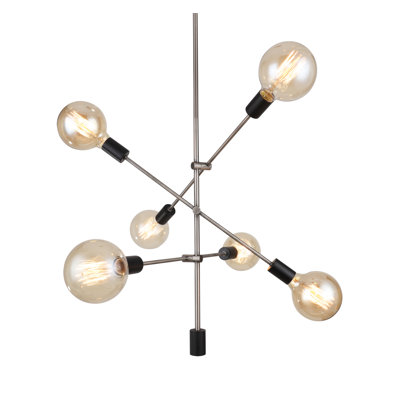 Lustree linéaire 6 lumières spoutnik modern Methuen