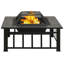 Hadenson Square Steel Wood Burning Fire Pit