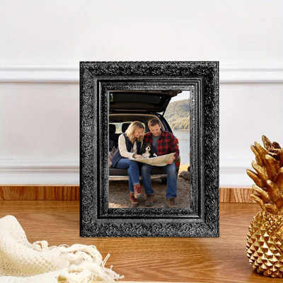 Cadre photo noir indémodable de 8 po x 10 po 1PC avec affichage horizontal ou vertical noir