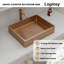 19x15 Inch Bathroom Vessel Sink Stainless Steel Rectangle Bathroom Sink Vessel Sink with Drainer-98373671-98373672