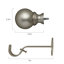 Tringle à rideaux simple réglable Darion-221310121-221310132