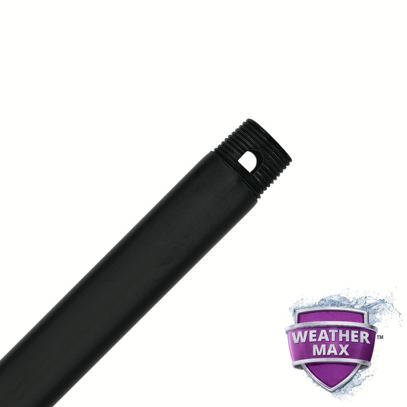 Tige de ventilateur de plafond toutes saisons, H 36 po x l 0,75 po x P 0,75 po, Noir mat