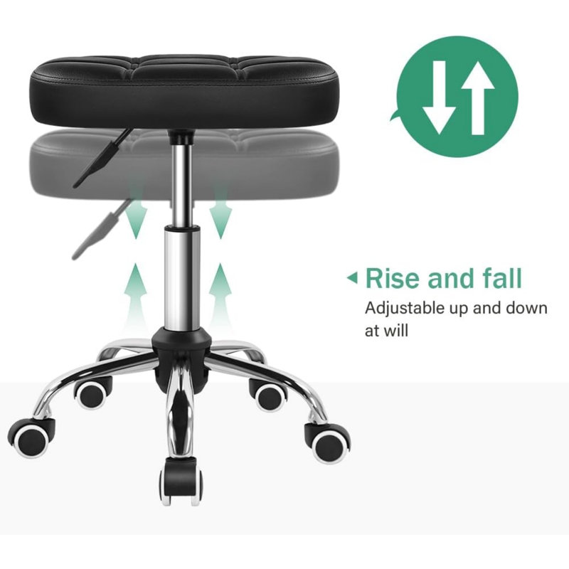 Fauteuil de massage ovale à hauteur réglable avec roulettes