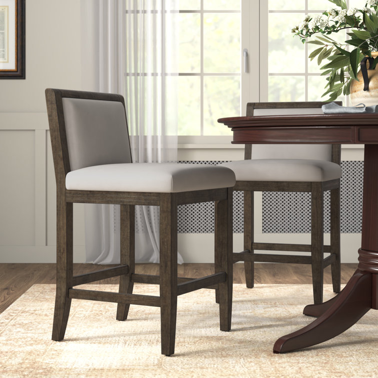 Solid Wood 25.5'' Counter Stool, 2pc