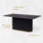 Faux Marble Dining Table for 6, with Metal Pedestal Base-1081976591