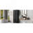 Bathroom Storage Cabinet With Doors And Drawer, Multiple Storage Space, Adjustable Shelf, Black-1269336609