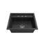 Baveno 27 in. L Dual Mount Single Basin Kitchen Sink-245544747-264804936