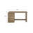 English Knotty Oak Junior Executive Desk