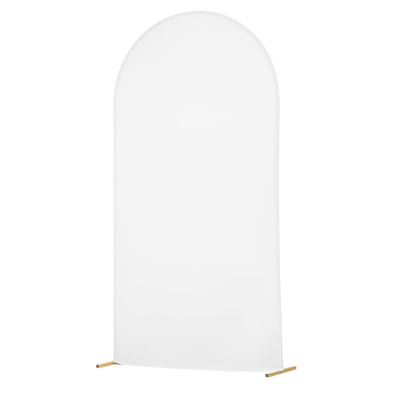 Support en arche, 7,2 x 4 pi, structure stable, facile à assembler, support en arche en métal doré avec couvercle pour mariage, fête d'anniversaire, célébration des fêtes et décoration de cérémonie