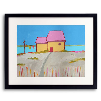 Cottage by the Sea Framed Print