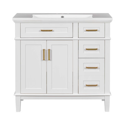 Meuble-lavabo 36 po avec lavabo en résine