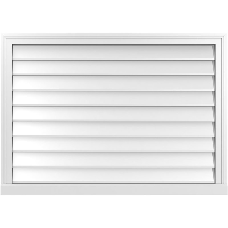 Cadre de seuil Brickmould, brun clair apprêté, H 30 po x l 42 po x P 2 po