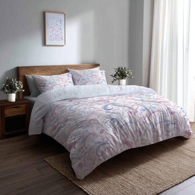 Ensemble de housse de couette et de coussin Paisley, Housse de couette pour grand lit et 2 taies décor