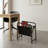 Modern Metal & Faux Leather Magazine Rack  Minimalist Organizer For Industrial Decor-1810037688