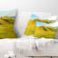 Coussin lombaire imprimé paysage champêtre