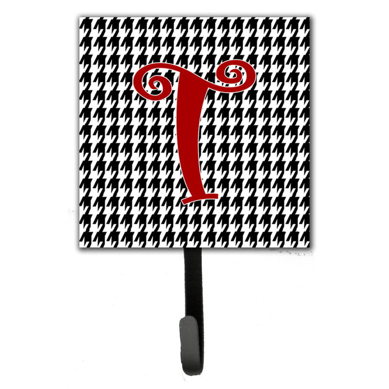Crochet mural houndstooth monogramme, T