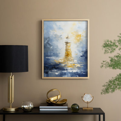 «NAUTICAL Series», reproduction encadrée en bois massif