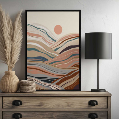 «Mineral Inspired Landscape 1» par Garima Dhawan, reproduction de peinture acrylique