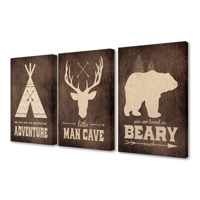 Leite 3 - Piece Canvas Art