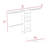Kohn Closet with 3 Rods, 5 Shelves, and Drawer, Dark Walnut