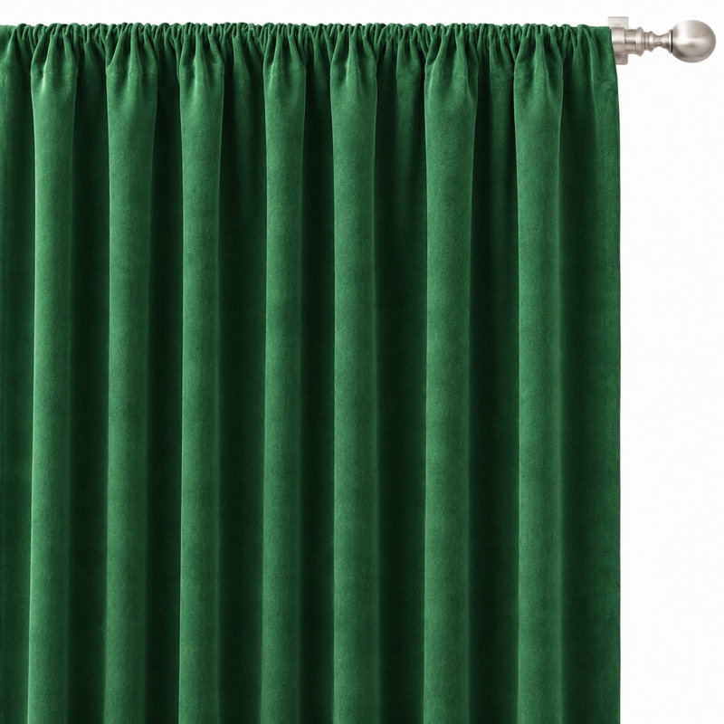 Shiny Solid Velvet | Gian Fabric, Emerald