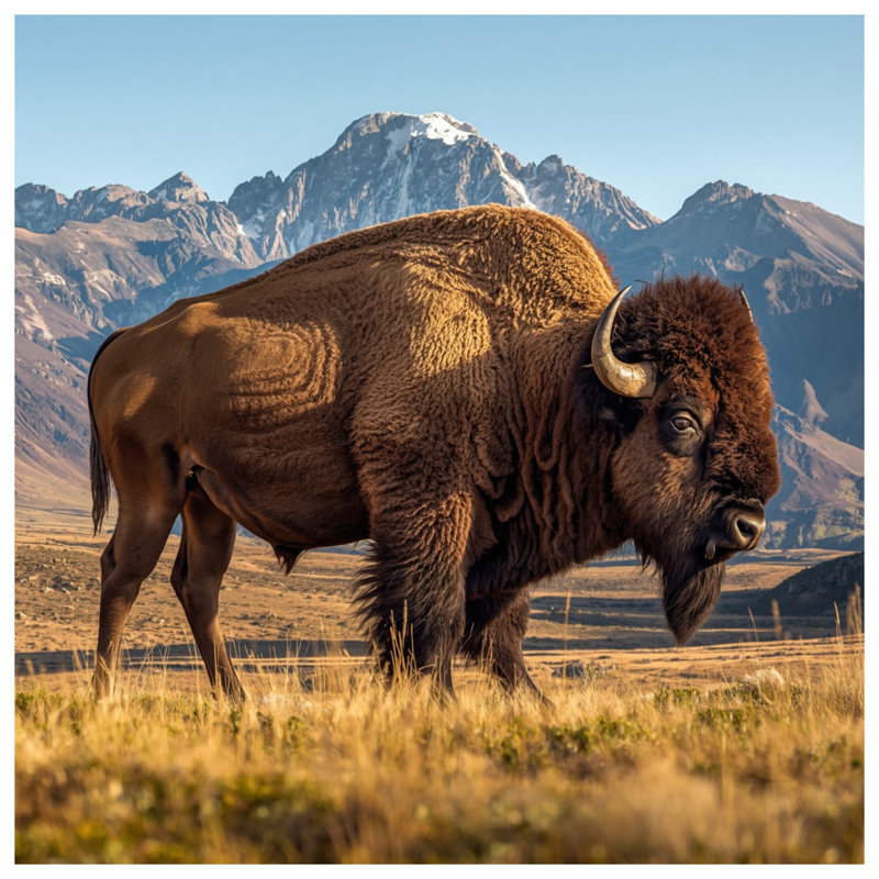 Coussins Majestic Bison Mountain, 20 x 20 pouces