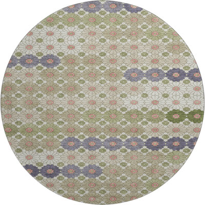 Premium Machine Washable Varasteh AMF1678 Geometric Rug