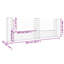 U-shape Gabion Basket with 3 Posts Iron-437160347