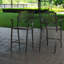 Élégants tabourets de bar de patio en cuivre, structure en aluminium, style traditionnel pour les réceptions en plein air