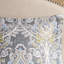 Housse de couette en coton gris très grand avec matériaux et coussins décoratifs faits d'accessoires de chambre à coucher lavables-124917791