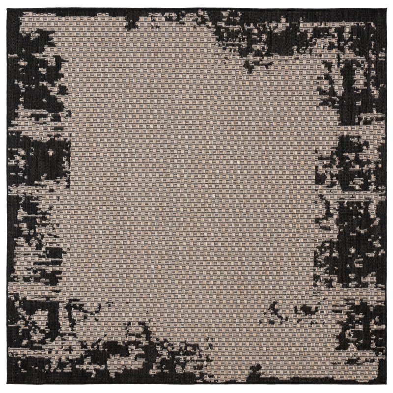 Tapis abstrait Lanam Performance Performance, Carré 6 pi 7 po
