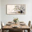 Art mural sur toile, "White Blossom Branch" dans des vases noirs et beiges-1330023862