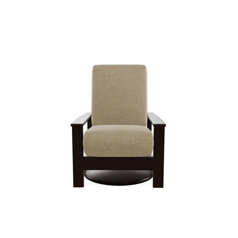 Chaise berçante pivotante cachée en polymère Leeward, Kona, Roitelet