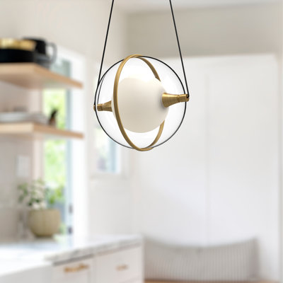 Luminaire suspendu sphère 1 lumière DEL Aries