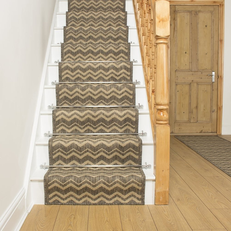 Stair Runner Abrielle Chevron Hand Woven Indoor Area Rug