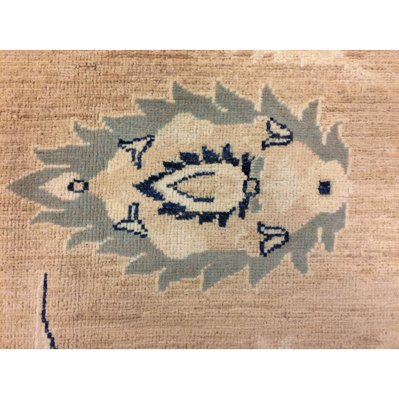 Tapis en laine noué à la main Avent rouille de 10 pi 2 po x 13 pi 9 po