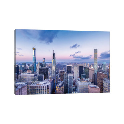 Billionairesâ€™ Row Row Near Central Park by Jan Becke - Wrapped Canvas Print