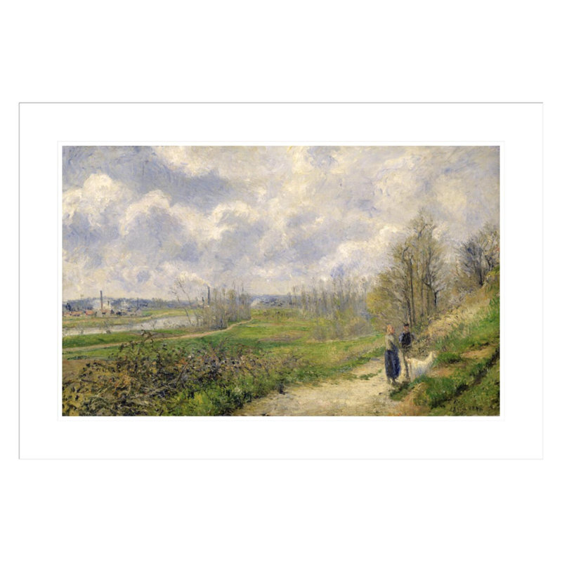 La Sente du Chou près de Pontoise par Camille Pissarro, impression giclée encadrée, H 20,7 po x l 29,5 po
