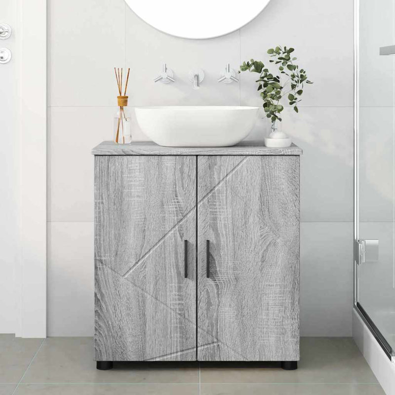 Bathroom Storage, Grey Sonoma