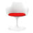Modholic Tulip Swivel Armchair, Red-1325694472-1283447611