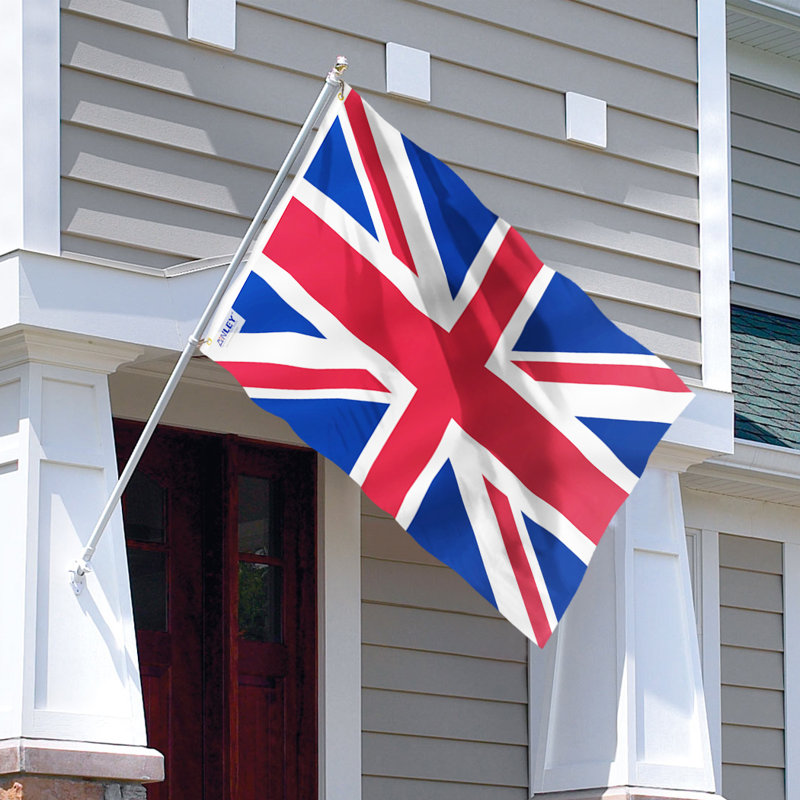 Drapeau du Royaume-Uni drapeau de maison en polyester 36 x 60 po