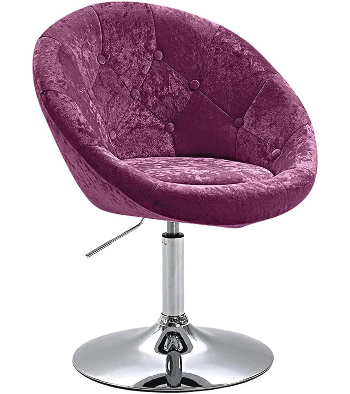 Ailisha Adjustable Height Bar Stool, Pink