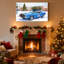 Arbre de Noël voiture de Noël bleu scène de Noël-1257571647