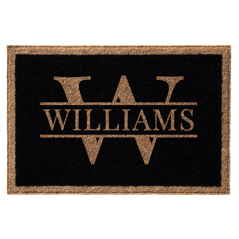 Tapis de porte extérieur antidérapant Boalt, Noir, H 24 po x l 36 po, Oui