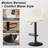 4-piece Swivel Bar Stool Set – Adjustable Height Counter Stools With Back-1068224210