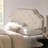 Button tufted design headboard with nailhead trim-2020287267