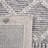 Marbella Flat Weave Wool/Cotton Geometric Rug in Gray-618227843