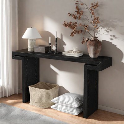 Console d'appoint en bois 60 po Anwen