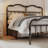 Rennane 18" Metal California King Bed with Headboard & Footboard-1177355688